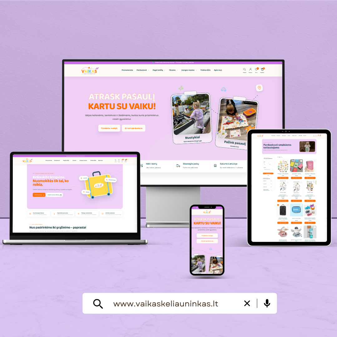Vaikas keliauninkas.lt E-shop